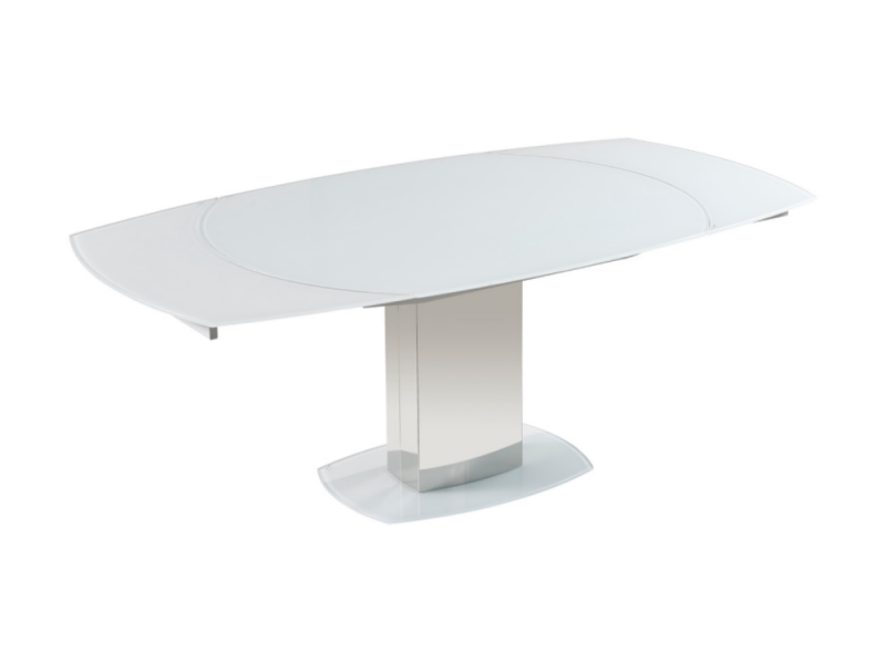 Table de séjour Jimmy Blanc Verre Trempé 