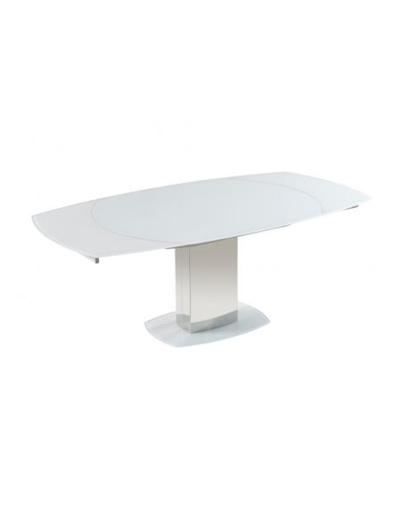 Table de séjour Jimmy Blanc Verre Trempé 