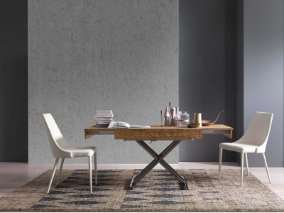 VIZZANOVA - Table relevable 2 allonges en bout 
