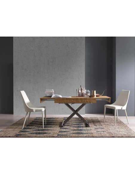 VIZZANOVA - Table relevable 2 allonges en bout 