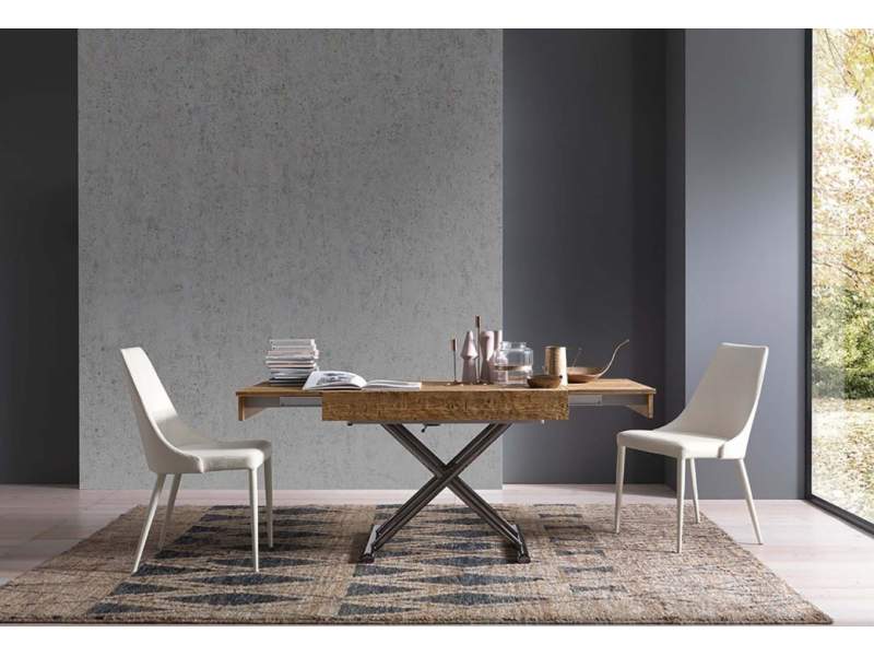 VIZZANOVA - Table relevable 2 allonges en bout 