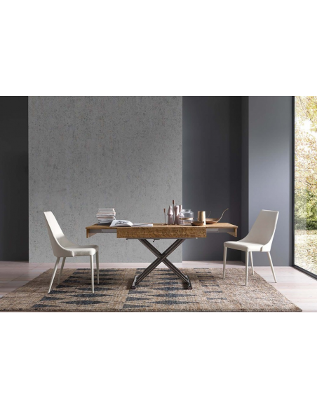VIZZANOVA - Table relevable 2 allonges en bout 