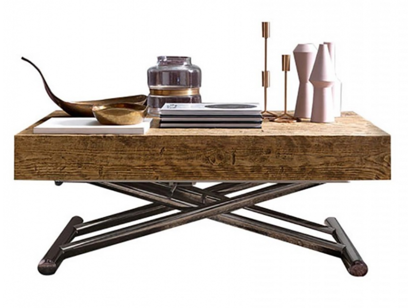 VIZZANOVA - Table relevable 2 allonges en bout 