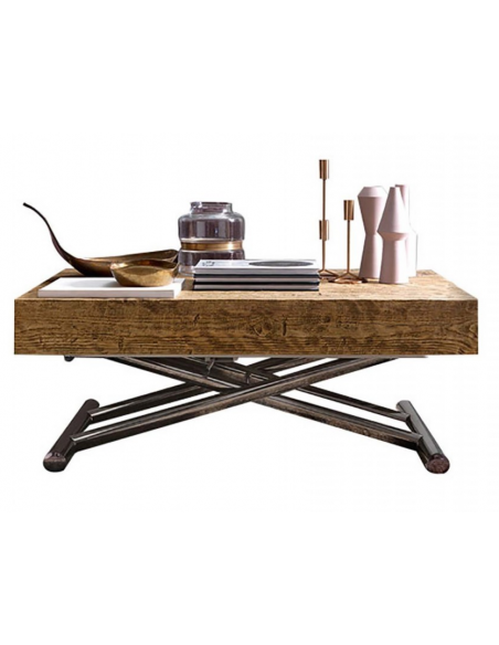 VIZZANOVA - Table relevable 2 allonges en bout 