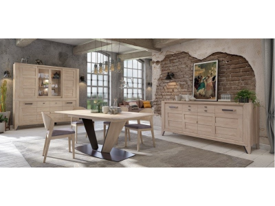 CAMPANA - Enfilade 4 portes 2 tiroirs  2