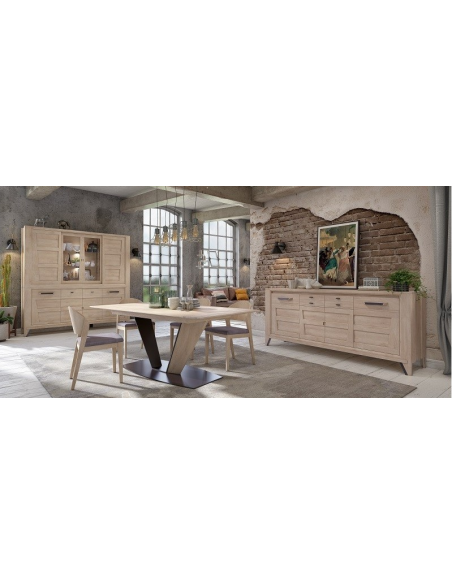 CAMPANA - Enfilade 4 portes 2 tiroirs 