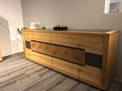 WATTEL - Buffet 4 portes plateau céramique et leds  2