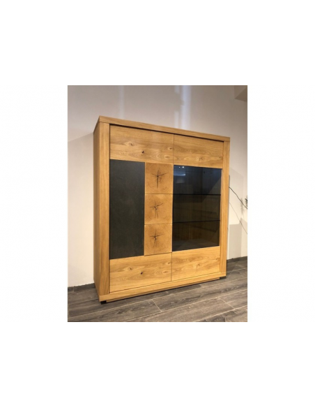 WATTEL - Vitrine 2 portes avec leds 