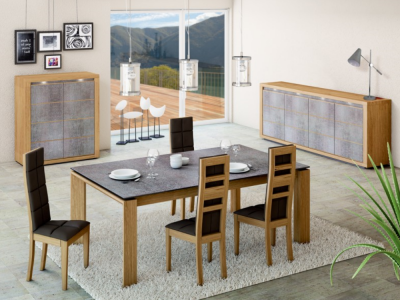 LECARON - Table extensible 200 avec allonge 80 