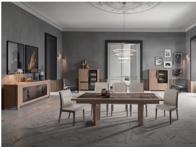 CHATRIER - Buffet 4 portes leds et tiroir interieur 