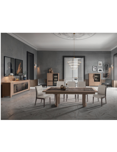 CHATRIER - Buffet 4 portes leds et tiroir interieur 