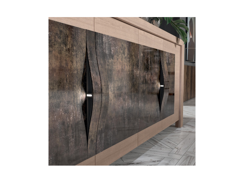 CHATRIER - Buffet 4 portes leds et tiroir interieur 