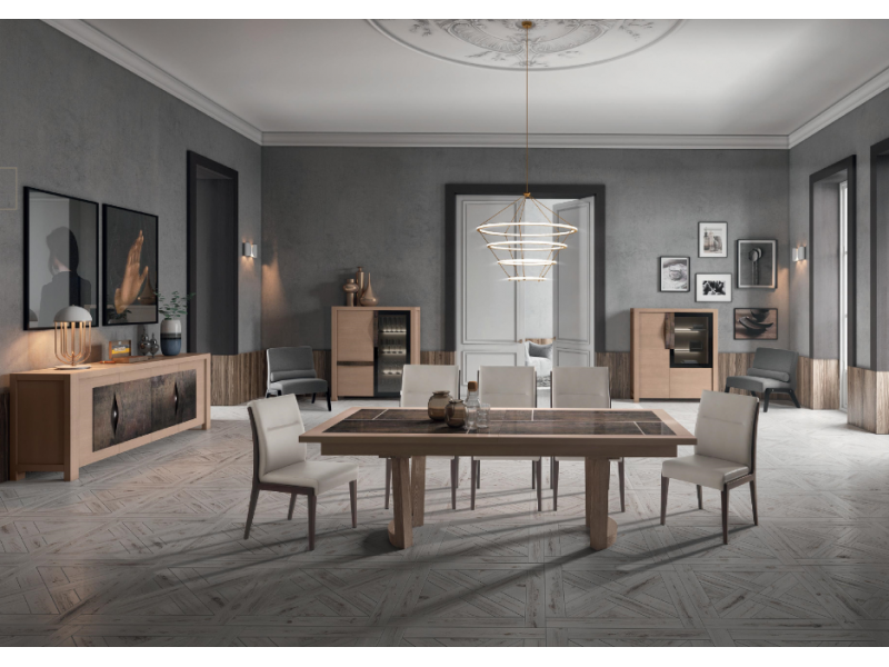 CHATRIER - Buffet 4 portes leds et tiroir interieur 