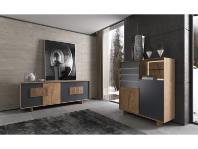 LAURENTZ - Vitrine 2 portes led Line Slim  2