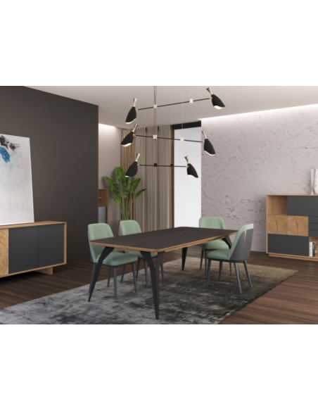 LAURENTZ - Table extensible 220 allonge 80 