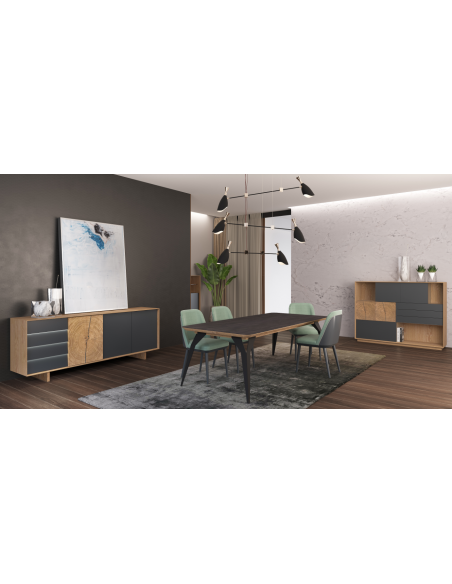 LAURENTZ - Table extensible 220 allonge 80 